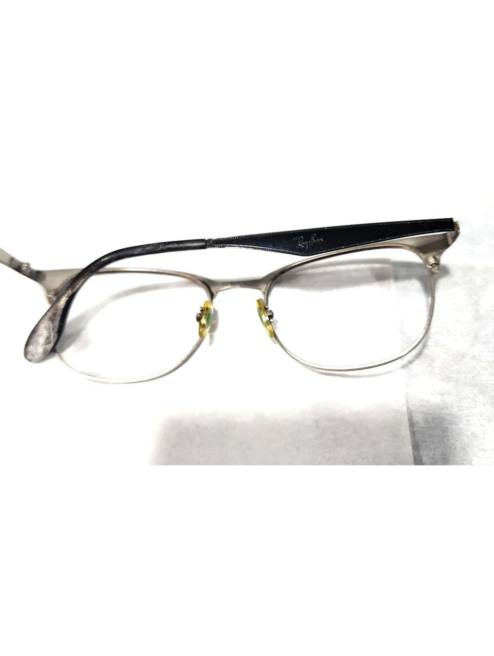Ray Ban RB6346 2861 Black Metal Silver Eyeglasses 52-19 145